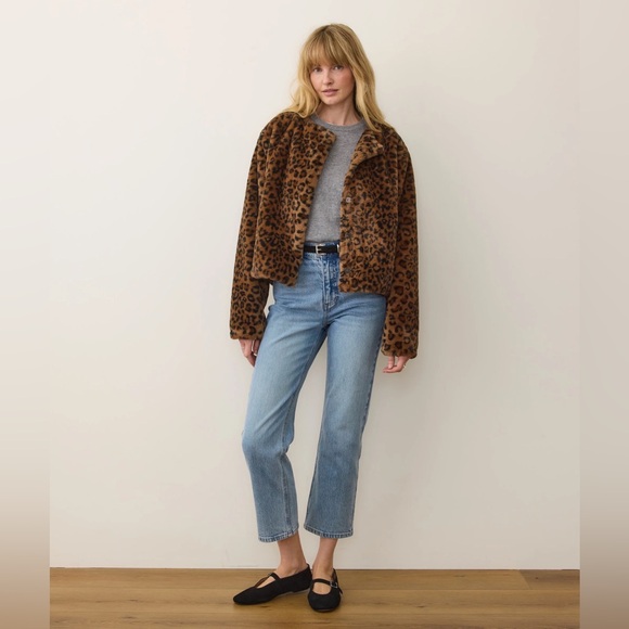 Marine Layer Tessa Leopard Jacket - Small NEW WITH TAGS NWT - Picture 5 of 10